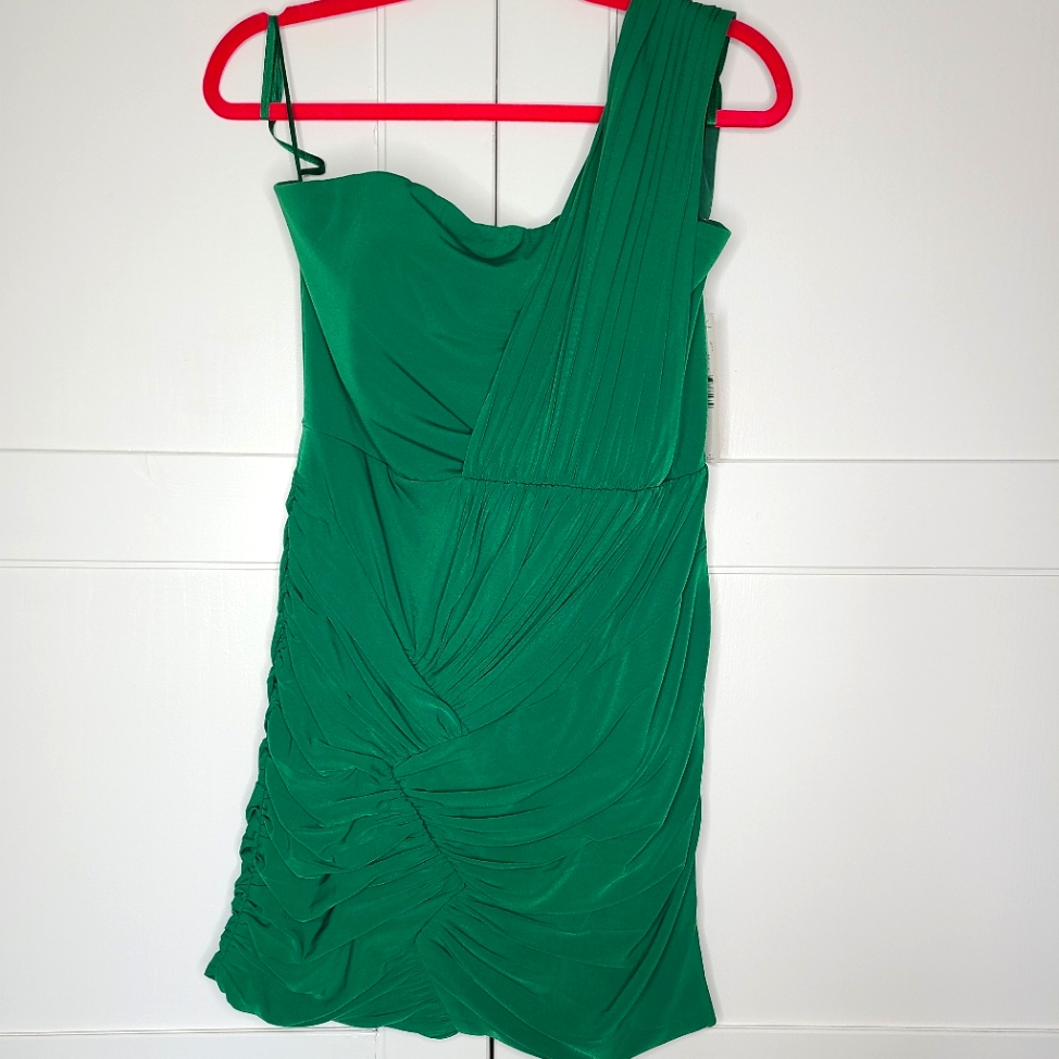 Nwt Gianni Bini Ruched One Shoulder Dress